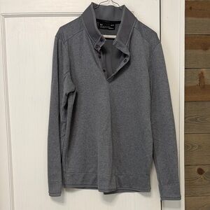 Under Armour Heather Gray Snap Pullover